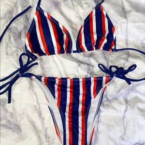 Striped bikini